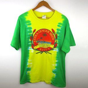Reed's Extra Ginger Brew Ginger Beer Tie Dye T-Shirt Size L